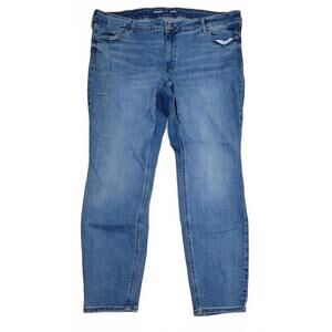 Old‎ Navy Medium Wash Mid Rise Rockstar Skinny Plus Size 20